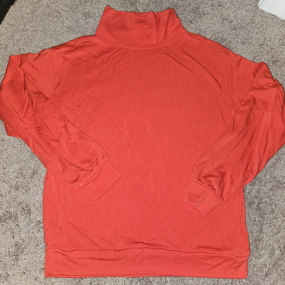 LOFT Outlet Vibrant Red Knit Turtleneck